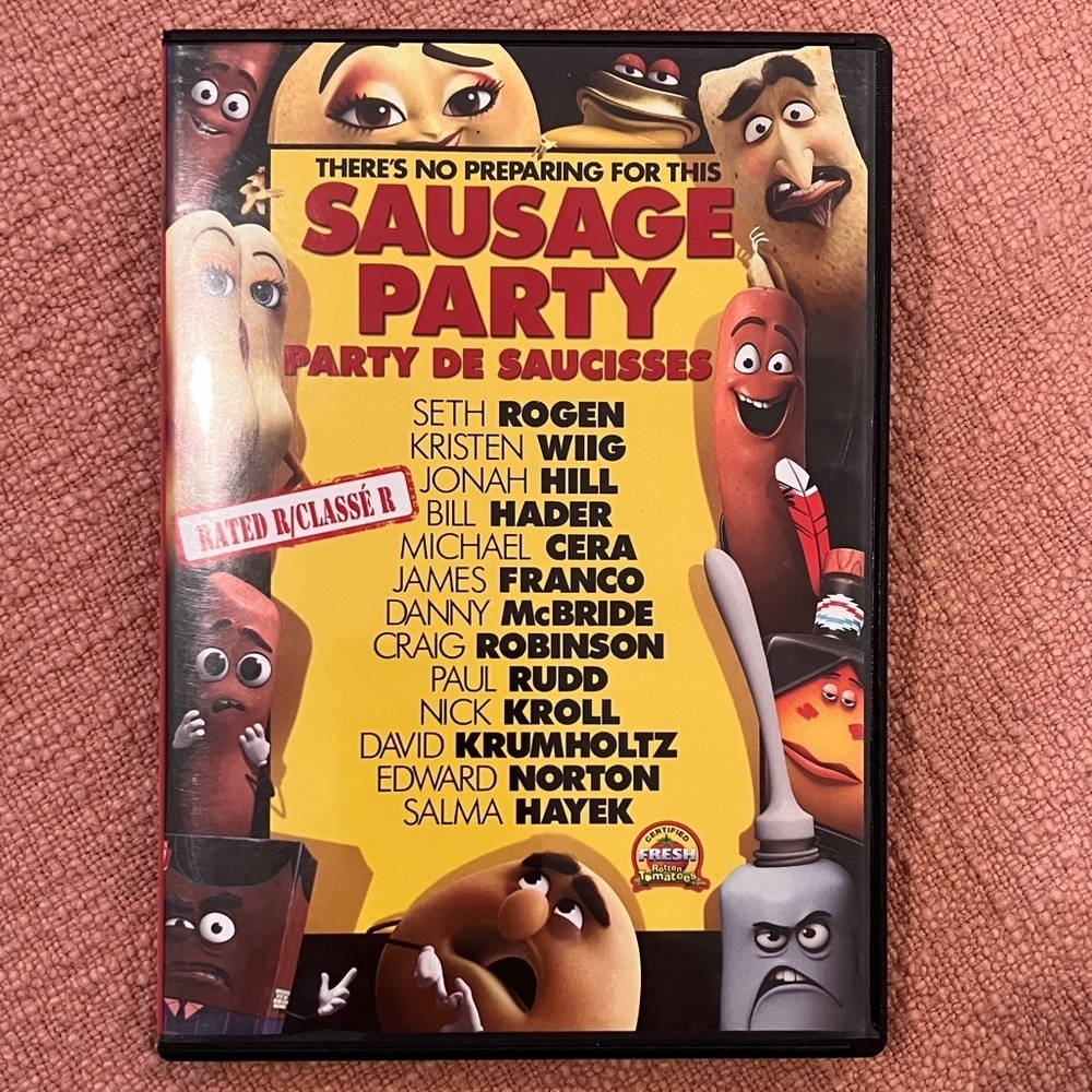 Sausage Party DVD - Seth Rogen Jonah Hill James Franco Michael Cera